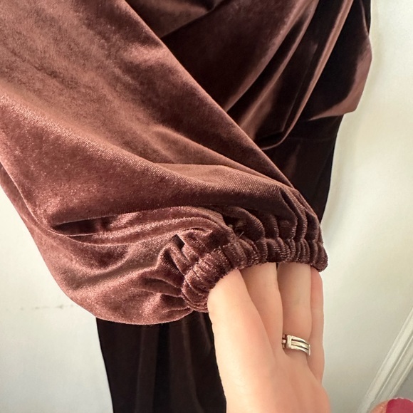 NWOT ASOS | Chocolate Velvet Dress - Picture 9 of 13